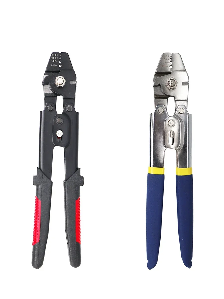 Steel With Tool Fishing Sleeves Ferrule Pliers Stainless Loop 150pcs & Crimpers Rope Crimping Kit for Wire