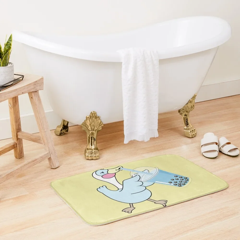 

SWEETS COLLECTION - LULU AND HER BUBBLE TEA Bath Mat Quick-Drying Bathroom House Entrance Mat