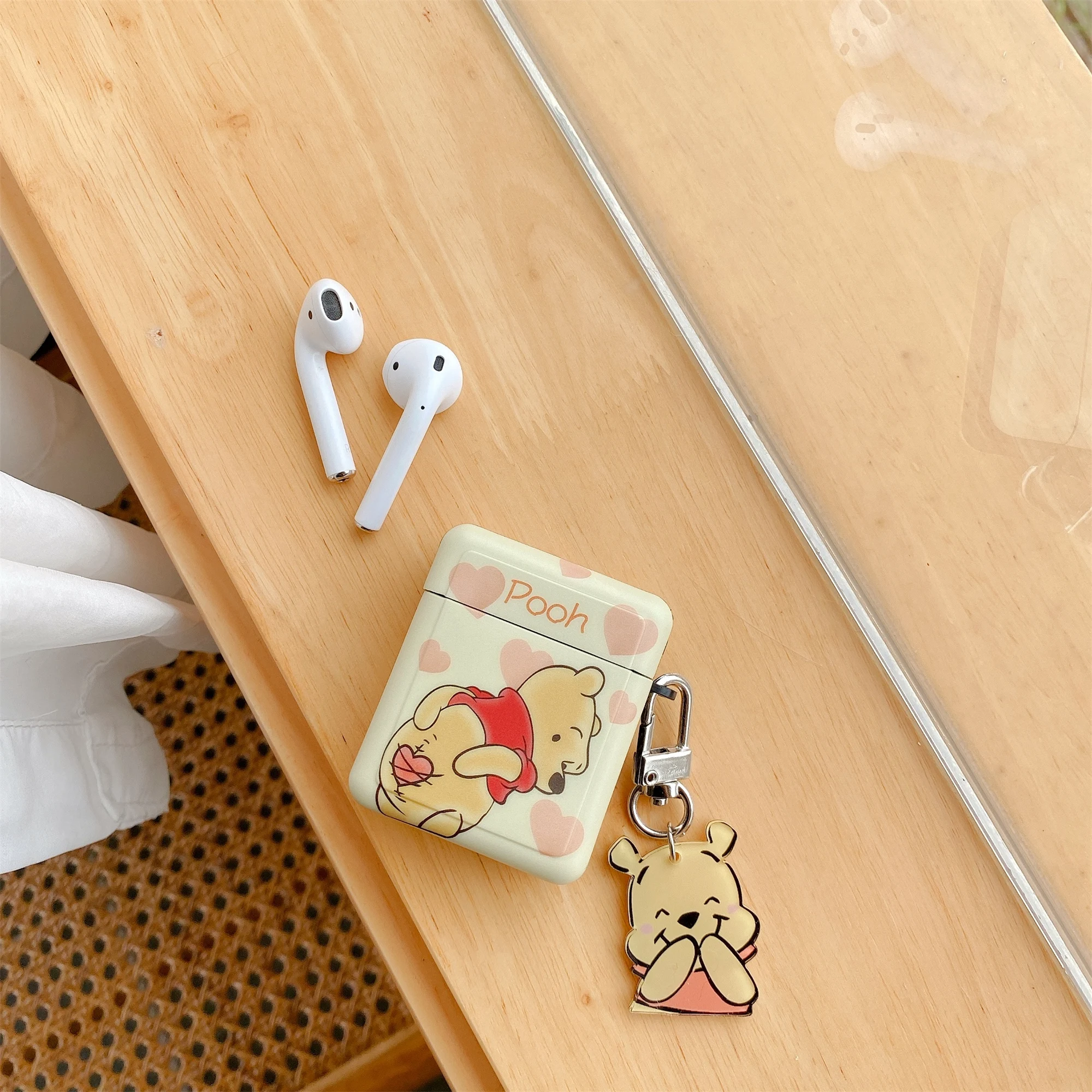 Earphone Case for Airpods Pro 2 Shockproof Cover with Pendant for Airpods 1 2 3 Disney Stitch Winnie Aliens Protective Box