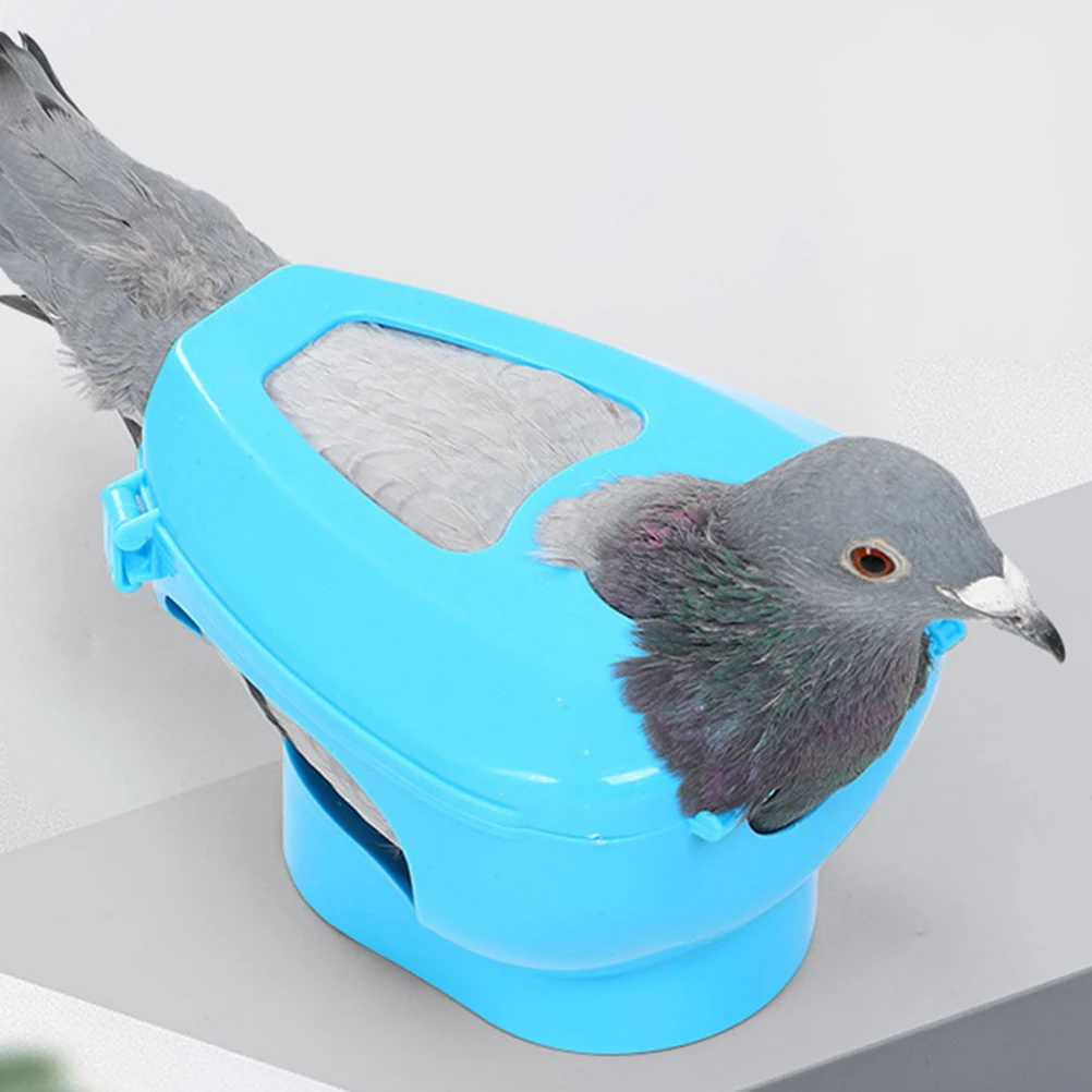 

2pcs Pigeon Retainer Bird Fixed Frame Cage Rack Holder Feeder Mount Durable Plastic Reusable Pigeon Supplies Pet Health Care