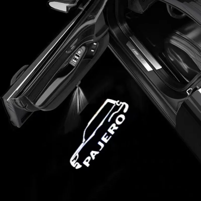 For Mitsubishi Pajero 2006-2017 2018 2019 2020 Led Car Door Welcome Light Wireless Car Styling Laser Ghost Shadow Welcome Lamp