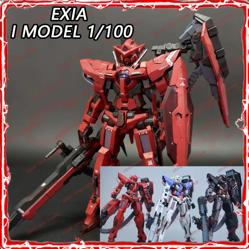 

New EXIA i Model 1/100 MB Assembly Model Kits Collectibles Red/WHITE/BLACK EXIA Action Figure Plastic Model Toy Gift for Boys