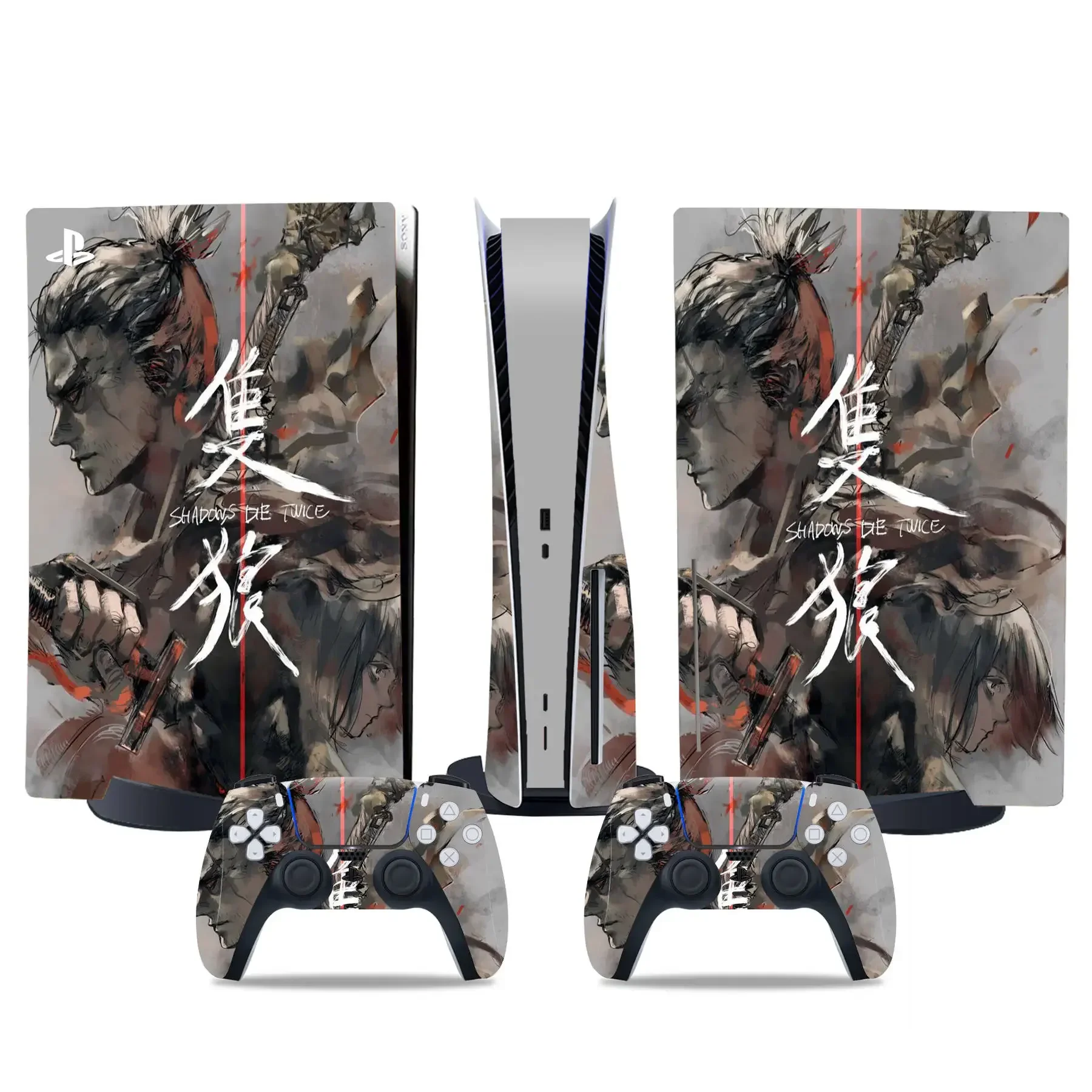 Sekiro shadows die twice Vinyl Decal Skin Sticker For PS5 Disc Controller  Console Case controller skin sticker