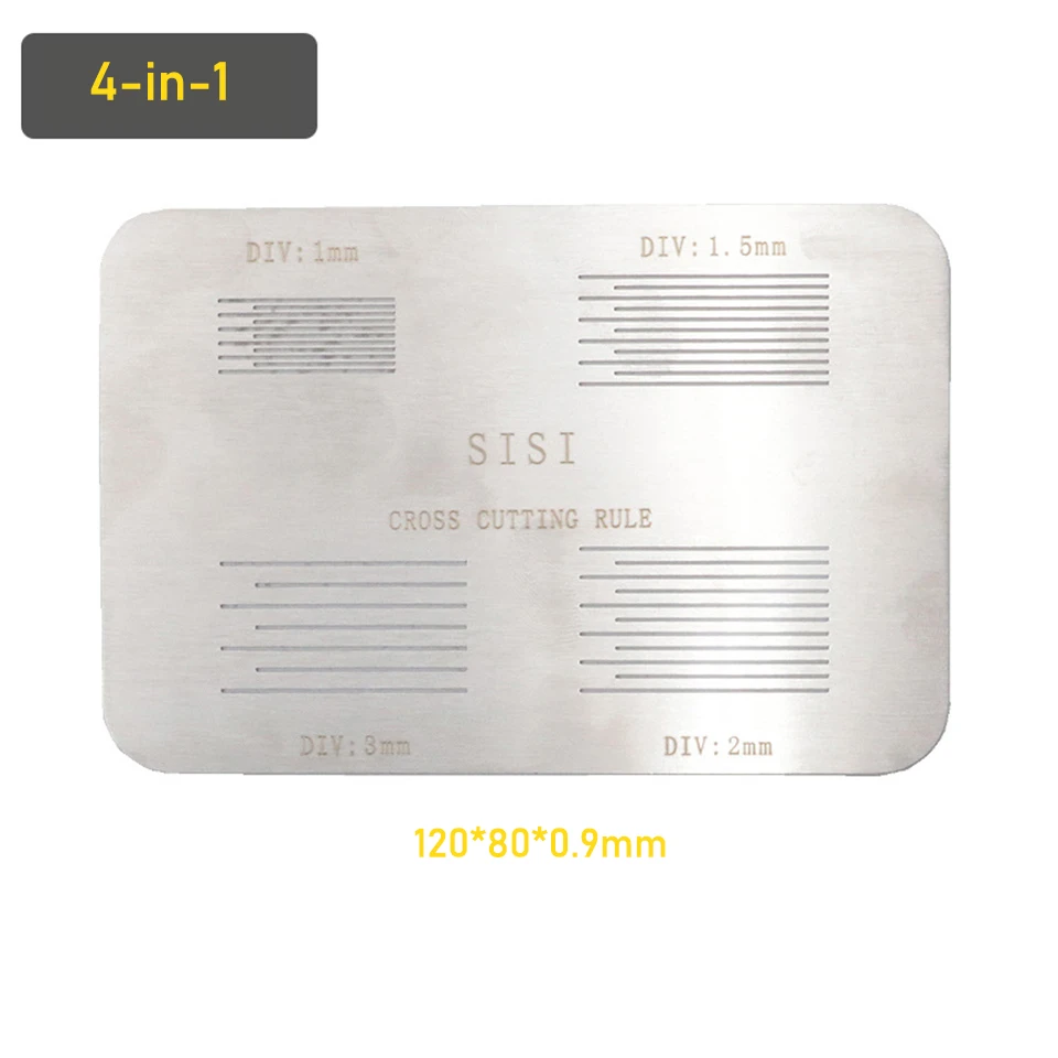 Cross-Cut Test Plate with Guide Gauge | SISI Professional Paint & Plating Adhesion Tester | Precision Tool for ISO/ASTM Standard