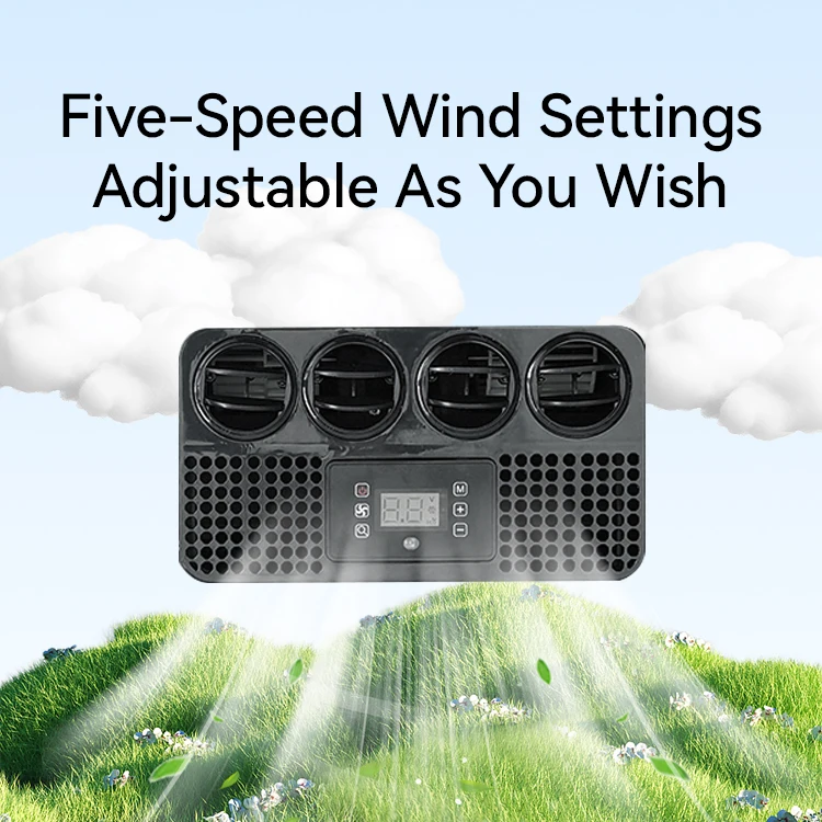 Mini Portable 12V/24V/48V/72V Caravan AC New Aire Acondicionado For Car RV Low-Cost Mini Rooftop Parking Cooler view 6