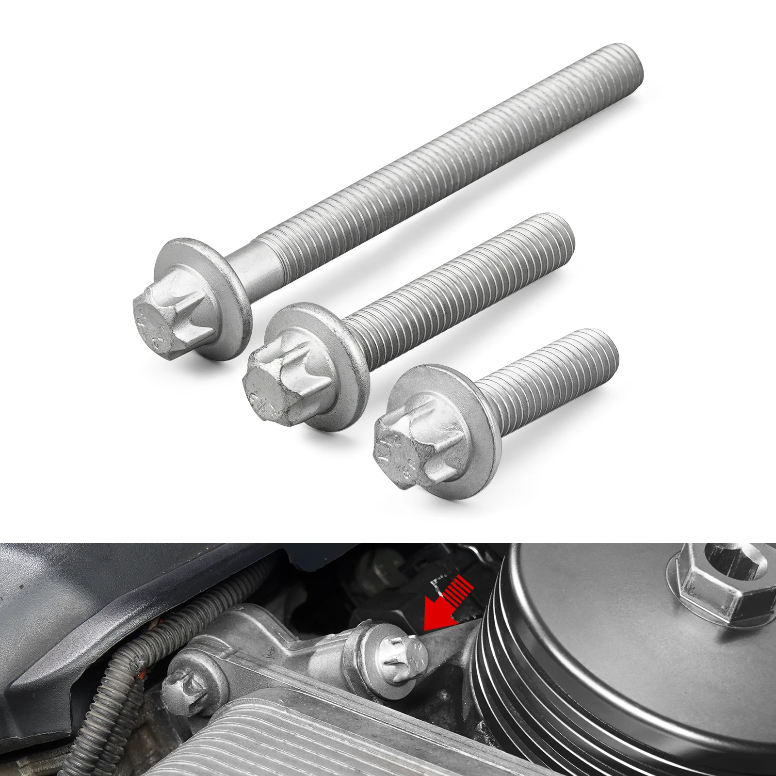 

3PCS Engine Oil Filter Housing Bolt Kit For BMW N54 N55 S55 Engines For BMW E90 E91 E92 E93 F30 E60 F10 X3 F25 E83 X5 F15 E70 Z4