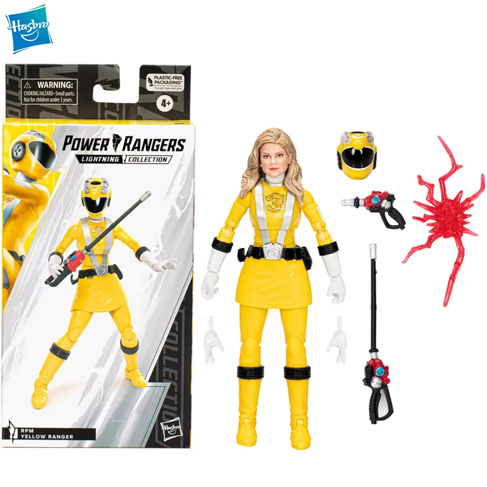 [In Stock] Original Hasbro Power Rangers Lightning Collection Rpm Yellow Ranger Action Figure 6-Inch F8214