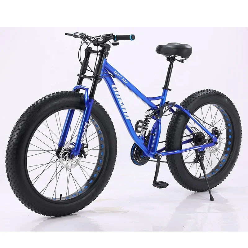 Customizable 26 Inches Fat Bike Snow Full Suspension Mountain Bike Fat Tyer Cycle Snow Bicycle