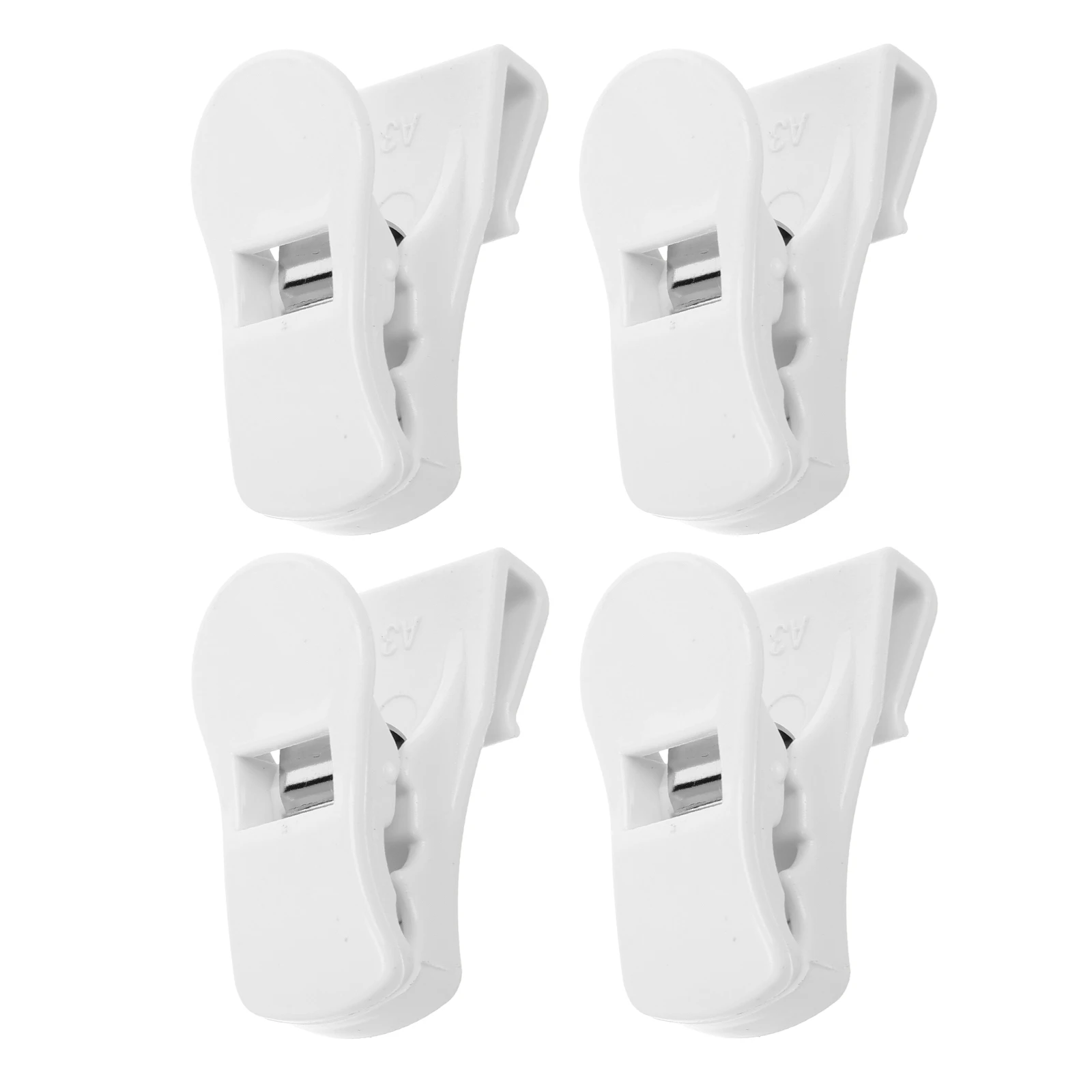 

4pcs Fridge Side Door Divider Storage Box ganizer Clips Beverage Condiment Snack Holder Secure Freezer Shelf