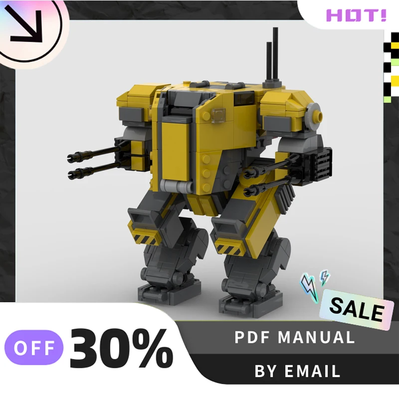 

[569PCS] Customized MOC Helldivers Emancipator Exosuit Creative Building Blocks Set STEM Toys DIY Construction Model Kit Gifts