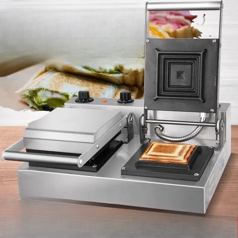 Máquina para hacer sándwiches, sándwiches con soporte, bolsillos fluidos, pulpa para hacer pan se puede sellar