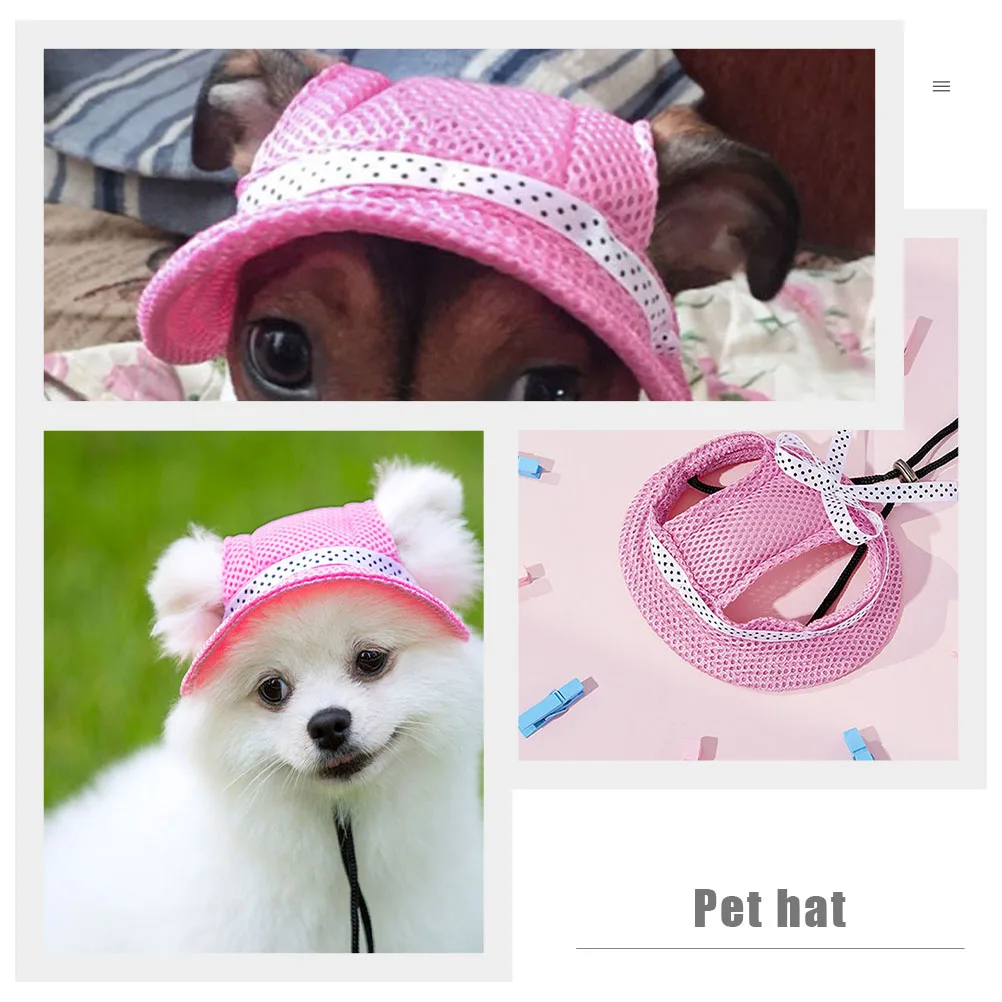

Pet Hat Breathable Sun Proof Hats for Dogs Outdoor Birthday Puppy Party Accessories Dog Hat Summer Holiday Pet Headwear
