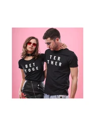 Better Together Matching T-Shirts for Couples His & Hers T-shirts Lovers Clothes Honeymoon T Shirt Valentine Wedding Gift