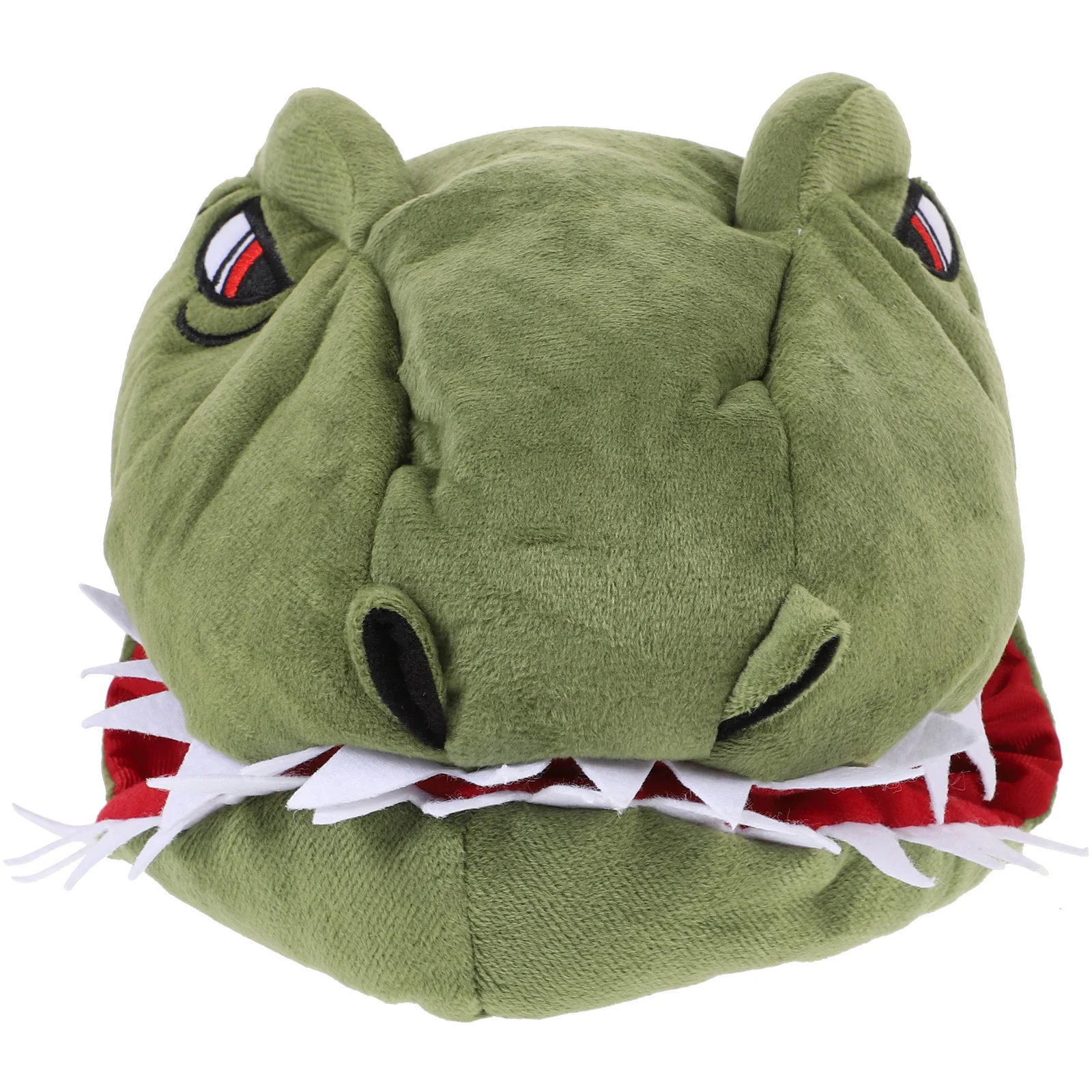 

1Pcs Dinosaur Shaped Hat Green Winter Warm Headwear for Party Performance Cosplay Festival Photo Prop Headgear Decorative Hat