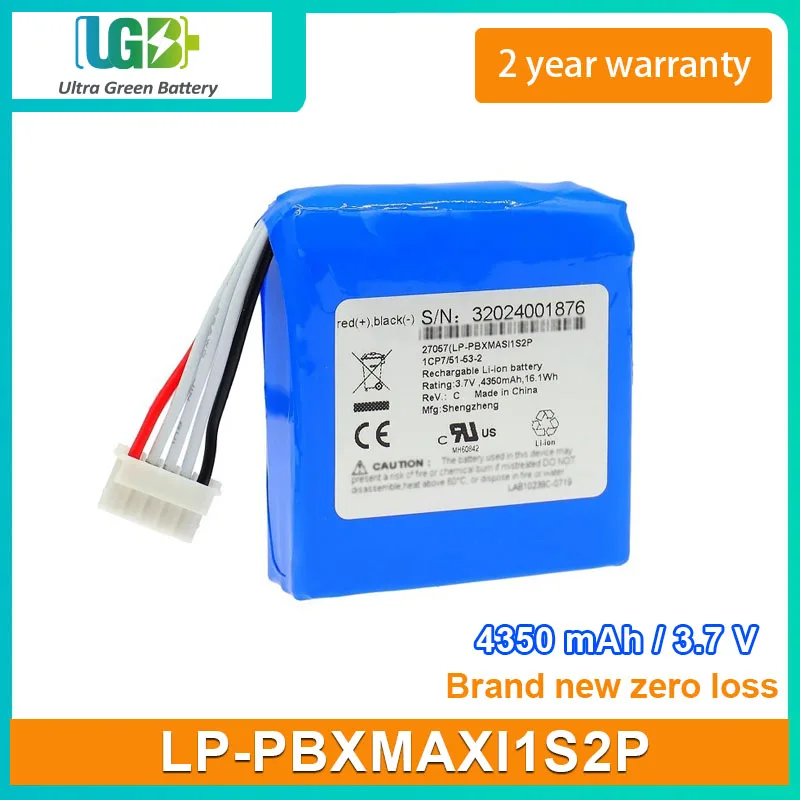 

UGB New Battery For Masimo Radical-7 27057 LP-PBXMAXI1S2P medical battery 4350mAh 3.7V 16.1Wh