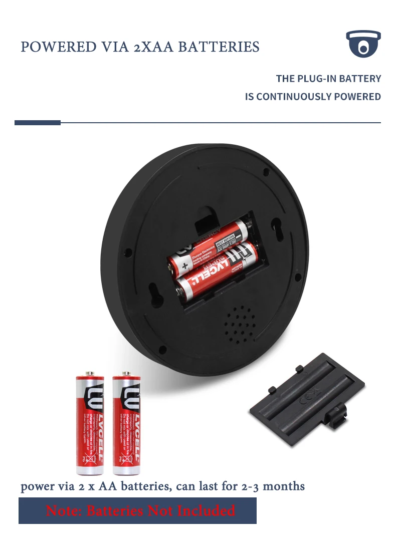 Neue rote blinkende LED-Licht schwarz/weiß Dummy Conch Kamera Home Office Überwachung Sicherheitssystem gefälschte CCTV Überwachungskamera – Detail 17