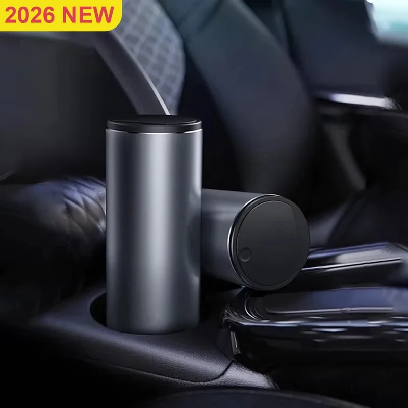 Lixeira de liga metálica para carro, cesto de lixo, organizador de resíduos, suporte para saco de lixo, acessórios automotivos