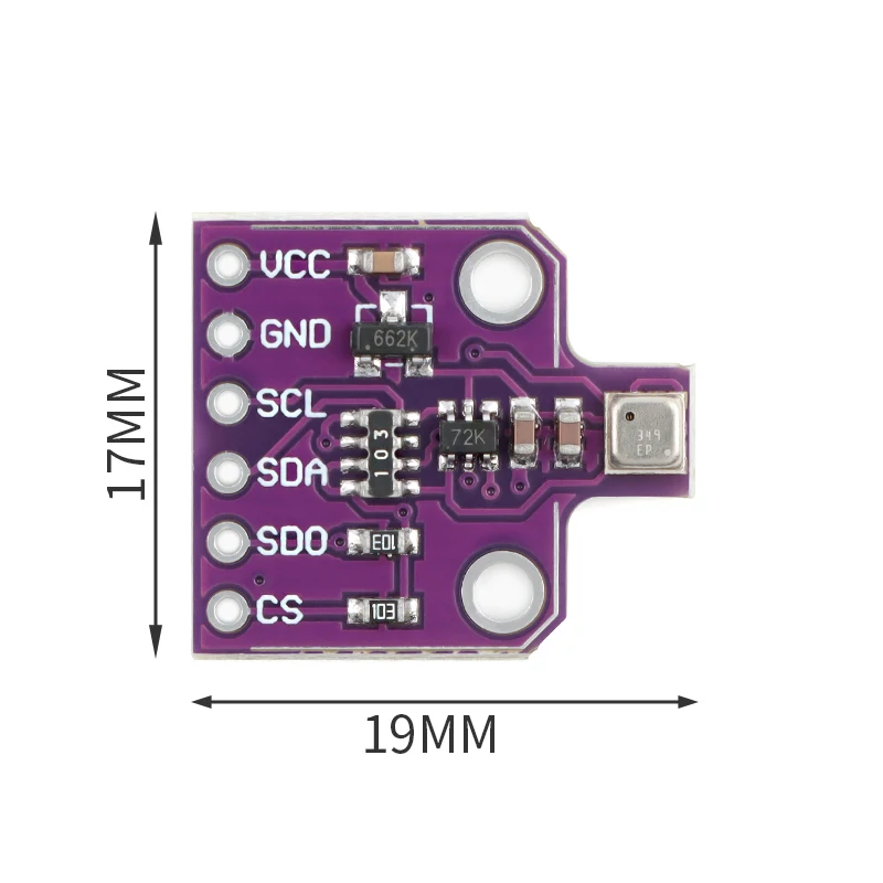 Sensor de temperatura de pressão de umidade de gás BME680 Módulo de sensor ambiental MEMS 4 em 1