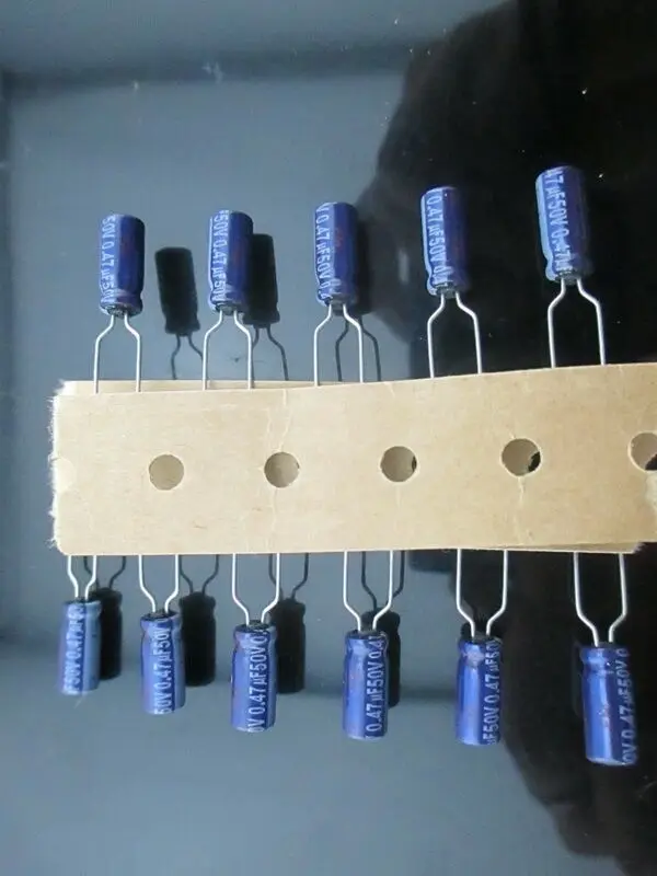 20pcs panasonic M 0.47uf 50v 0.47mfd electrolytic Capacitor 5*11mm 85°C