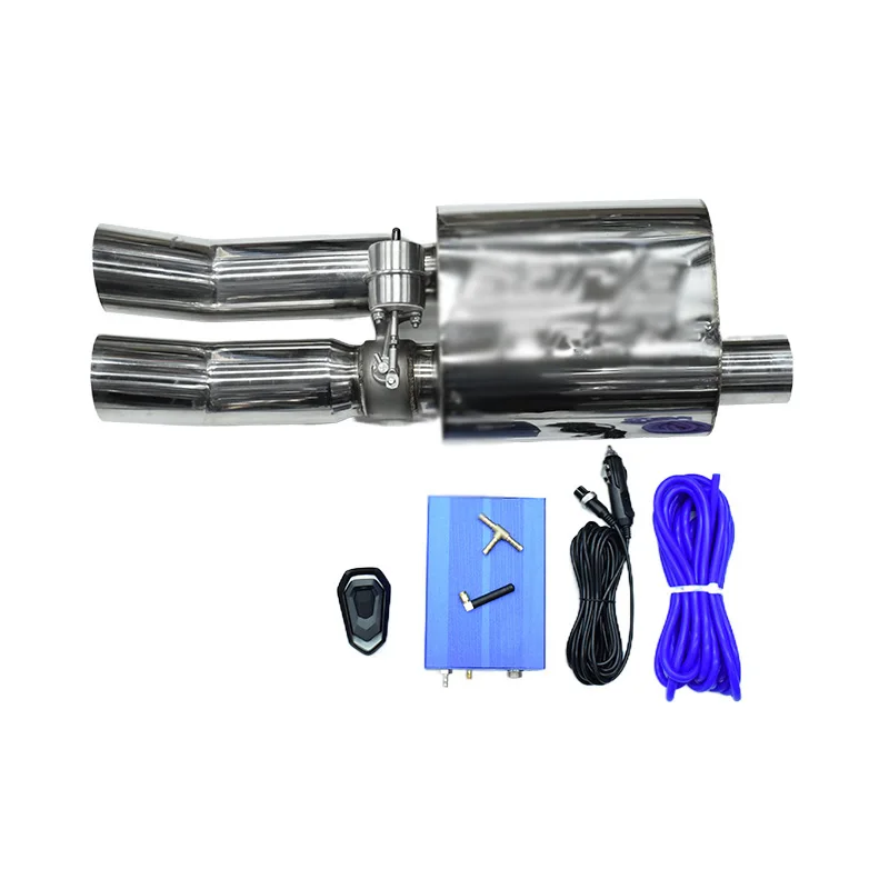 Universal Stainless Steel Pneumatic Vacuum Valve Exhaust Controller Set Remote Control Muffler Pump Silencer Exhaust Set