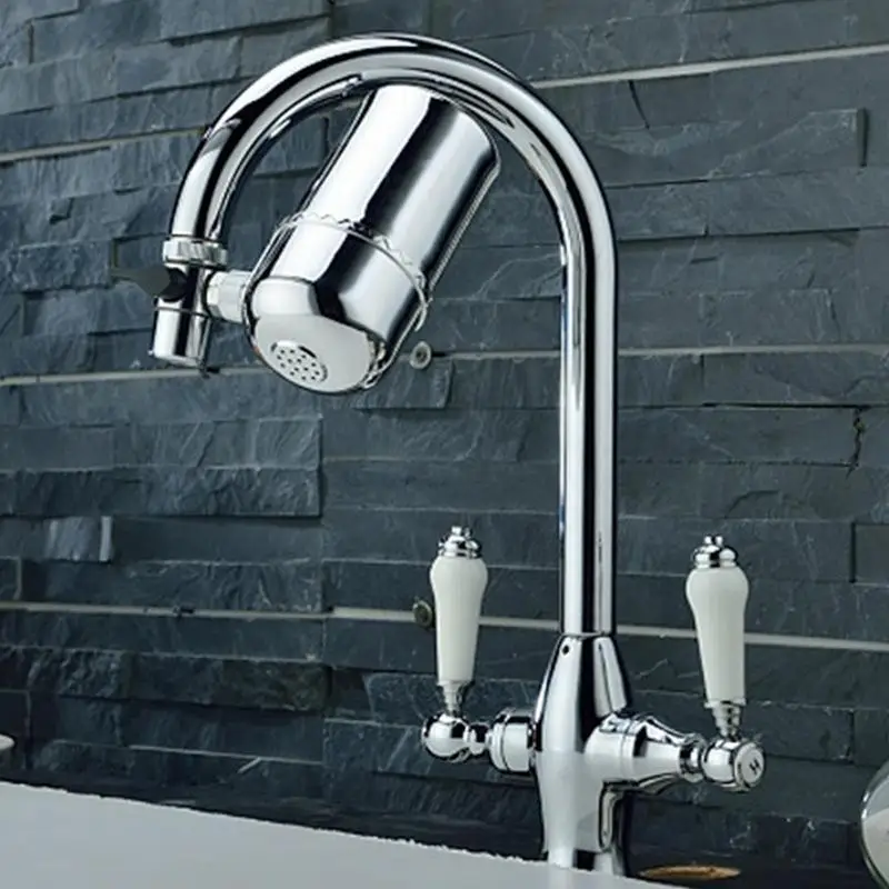 Rotating Faucet Filter 360Rotating Faucet Booster Shower Kitchen Sink Faucet Extender Water Filter Drinking Water Filter For