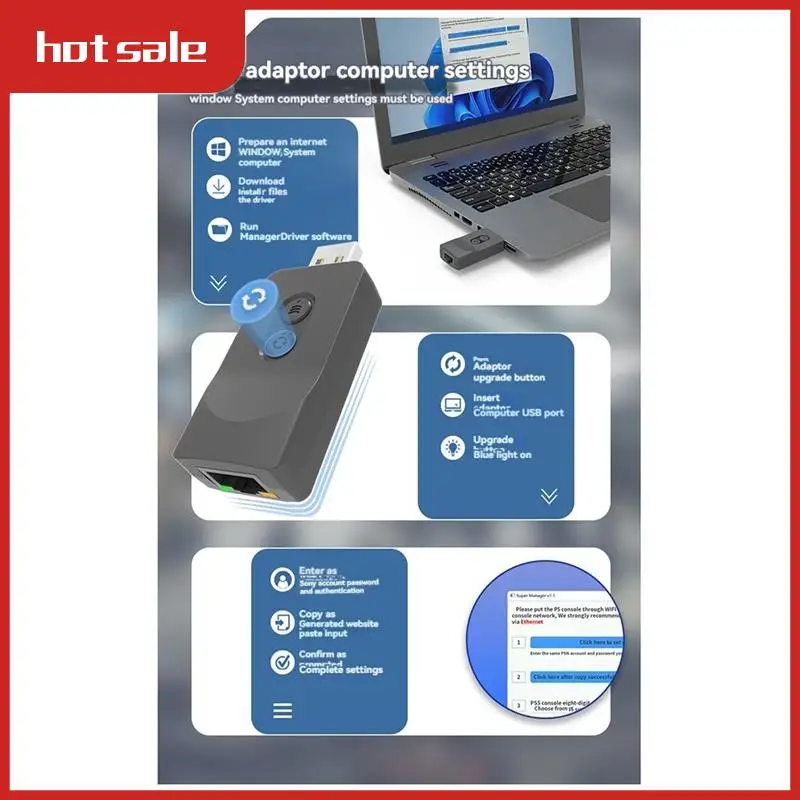 

Для игровой консоли PS5 Сетевой адаптер Wi-Fi для контроллера PS4 в PS5 Конвертер Беспроводной адаптер