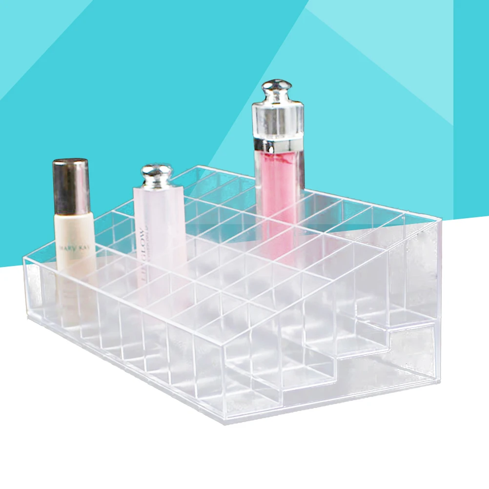 

Rack Lipstick Tower Organizer Holder 40 Holes ABS Material Strong Durable Easy Clean Vanity Counter Top Storage
