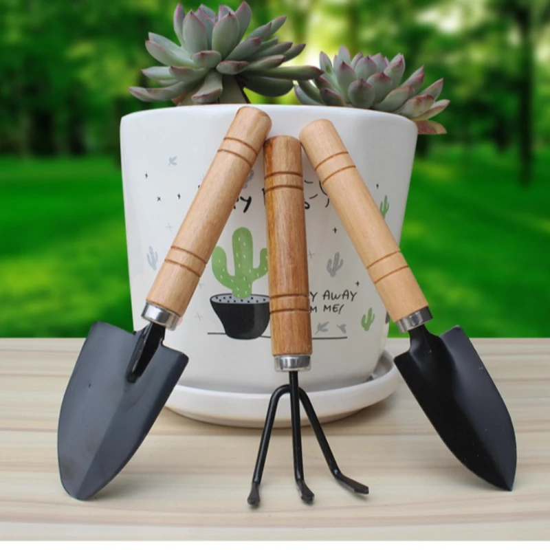

Horticulture Big Three Piece Set Pottery Shovel Garden Small Iron Shovel Loosening Soil Planting Flowers and Vegetables Tools