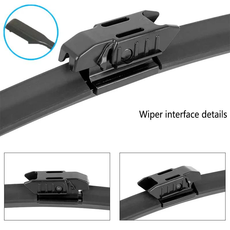 For Renault Captur Kaptur Hatchback J87 J5 HA H5 2013 2014 2015 2016 2017 2018 2019 2020 2021 Car Double Rubber Windshield Wiper