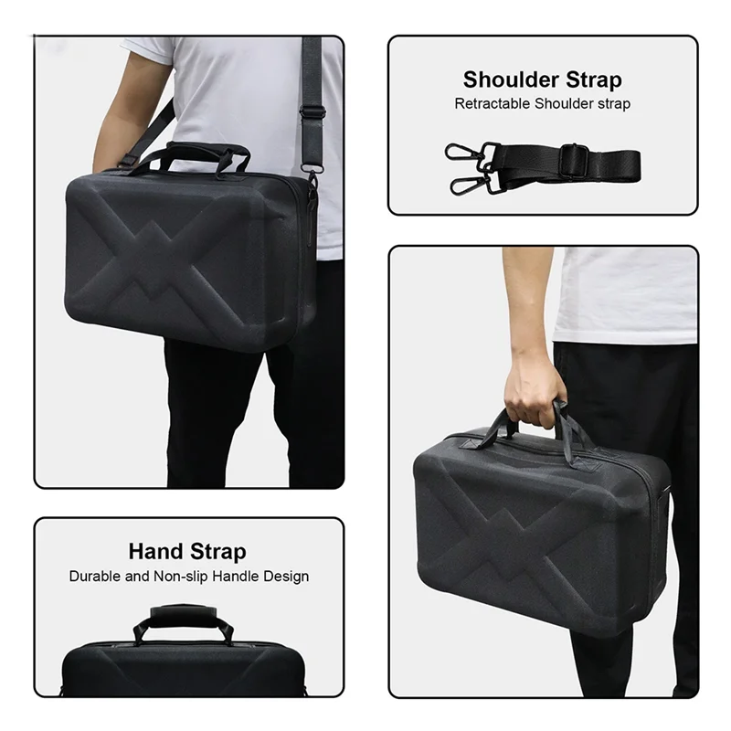 

【Superdeals】For PS5 Slim Console Multifunctional Crossbody Hard Case For PS5 Portal Handheld Zipper EVA Storage Protection Bag