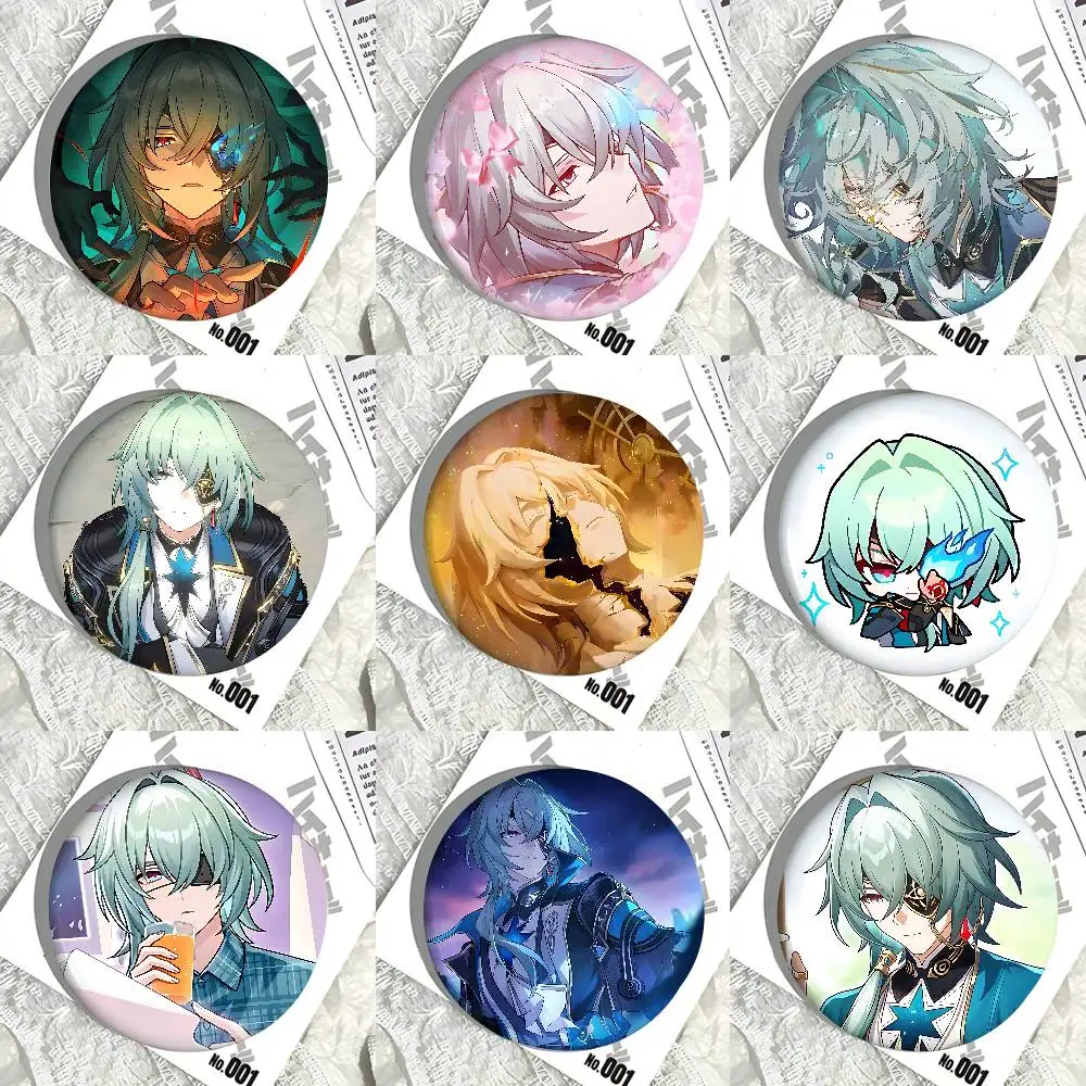 Honkai Star Rail Anaxa Abzeichen Weißblech Soft Button Pin Brosche Metall Abzeichen Benutzerdefinierte Schmuck Zubehör Hut Tasche Revers