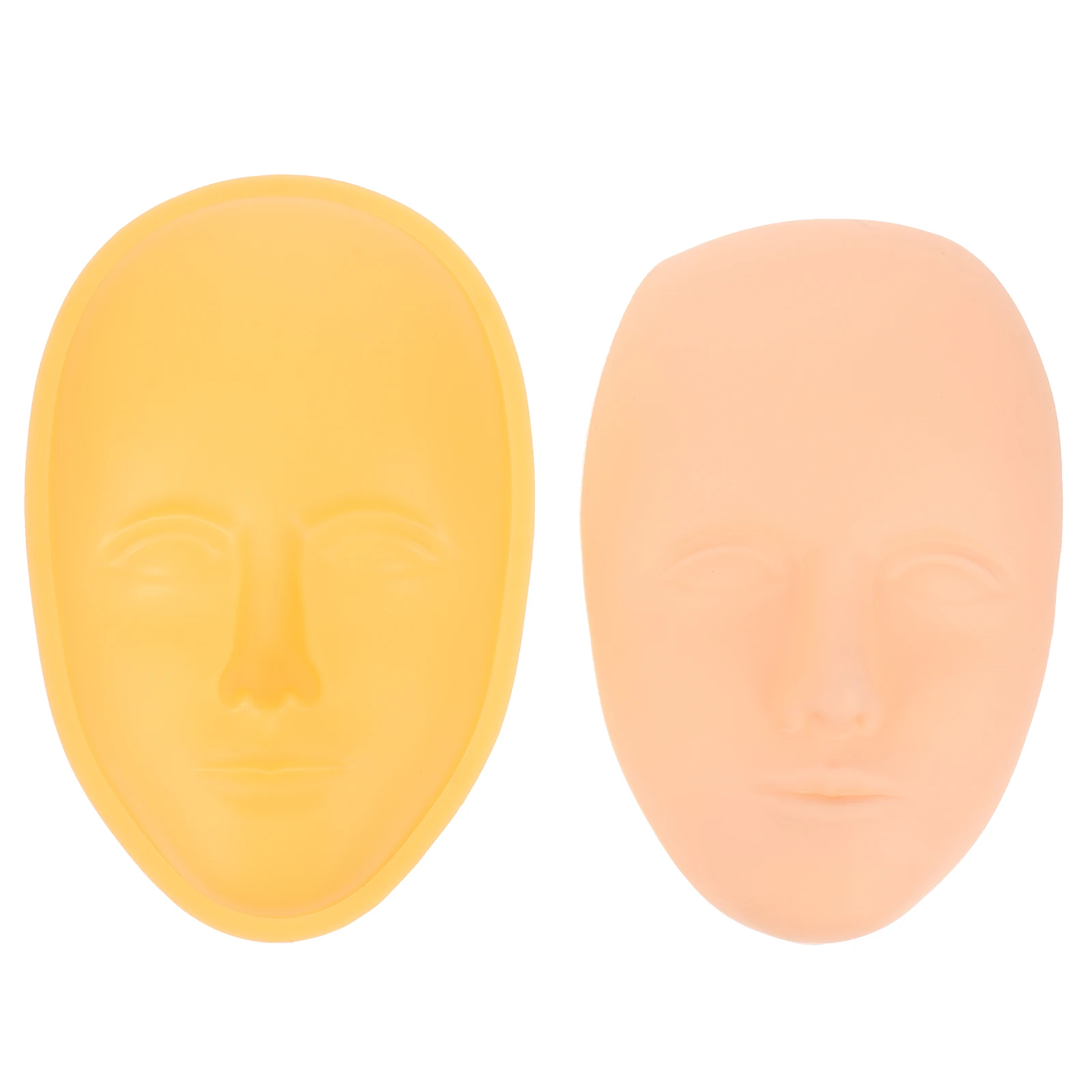 

Tattoo Practice Base Tattooing Supplies Skin Silicone Face Makeup Orange Eyebrow Synthetic for