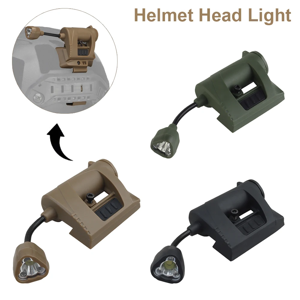 Tactical Helmet Light MPLS CHARGE Hunting Helmet Flashlight Multifunctional 3 Modes LED Energy Saving Outdoor Headlamp