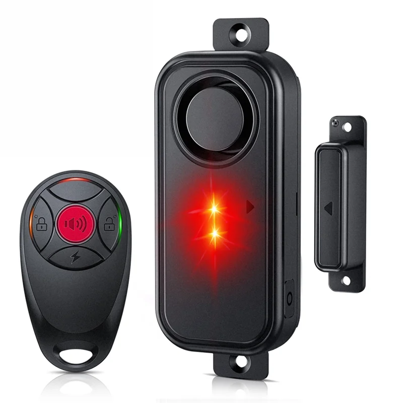 حماية ضد السرقة AA60 مع إنذار مستشعر مغناطيسي لاسلكي للأبواب والنوافذ، أمان منزلي خارجي مقاوم للماء