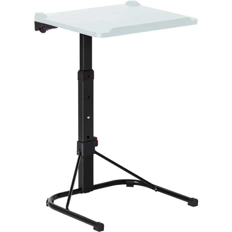 Table d'appoint TV pliante, tables d'appoint TV réglables pour manger et prendre des médicaments, montable au mur, bleu clair