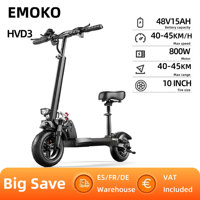 EMOKO HT-HVD-3 Electric Scooter 48v 15ah Battery Escooter Roller 48V 800W att Folding Electric Kick Scooter E-Scooter With Seat
