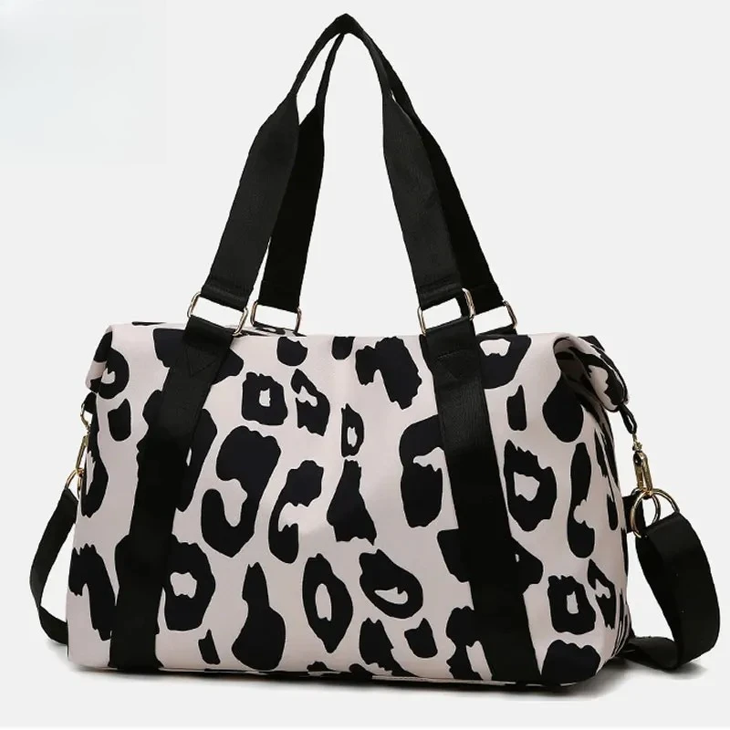 

Дорожная сумка большой вместимости, влажная и сухая сумка на плечо, сумка для отдыха, спортивная сумка для фитнеса, пляжные сумки с леопардовым принтом, женский рюкзак