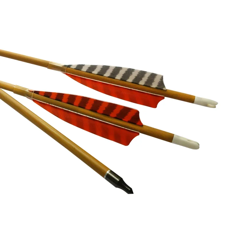 

6X30" Wood Camo Pure Carbon Spine 600 Hunting Arrows For Compoundbow Recurvebow Outdoor Shooting Hunting