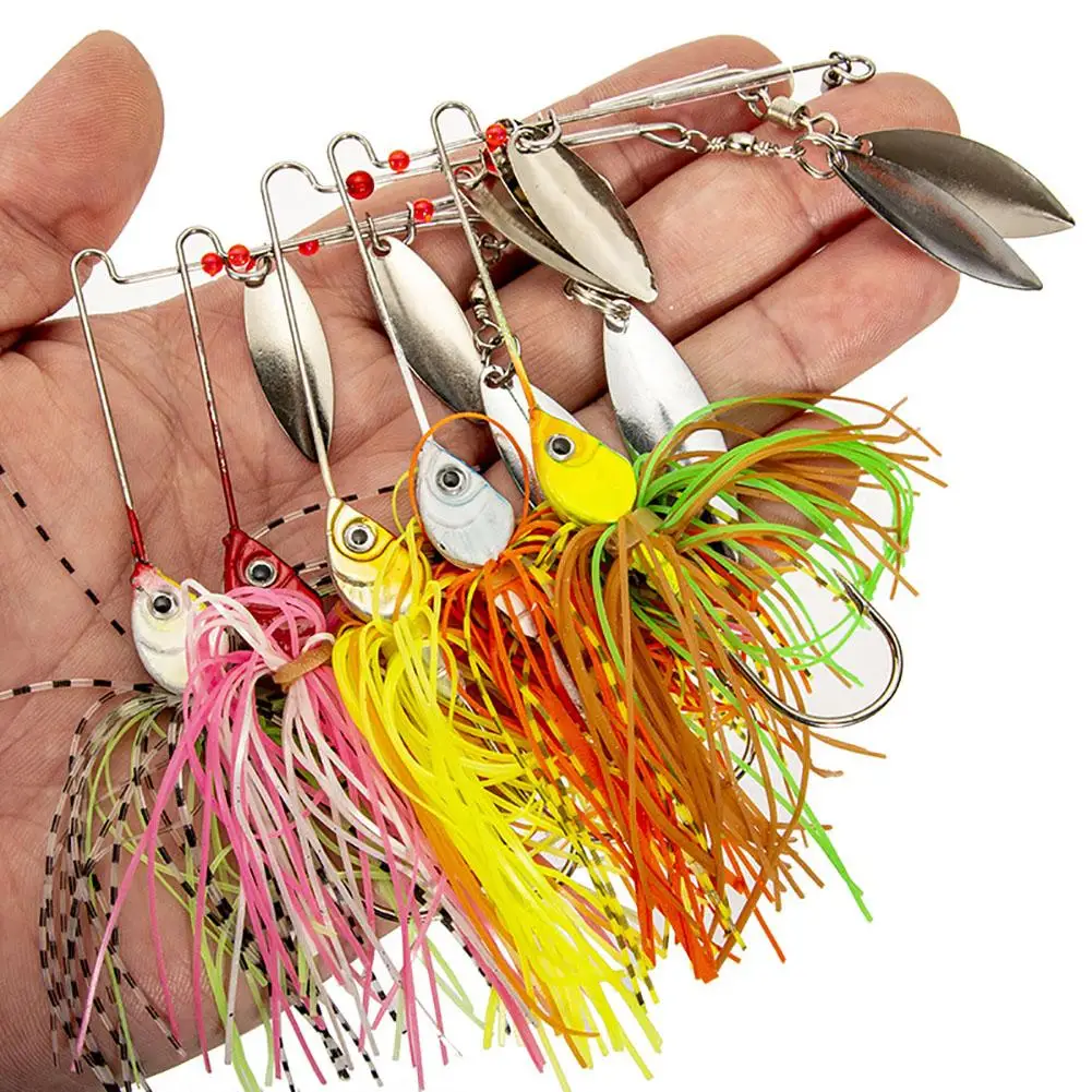 

Fishing Lures Spinnerbait Spinner Baits Kit Hard Metal Multicolor Buzzbait Spinnerbait Jigs For Bass Pike Trout Salmon Dropshipp