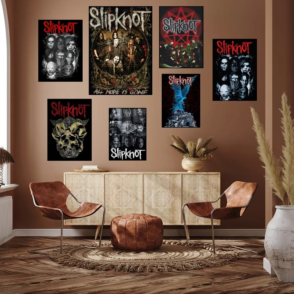 Rock S-Slipknot Band Poster Prints Wall Painting Bedroom Living Room Decoration Office Home