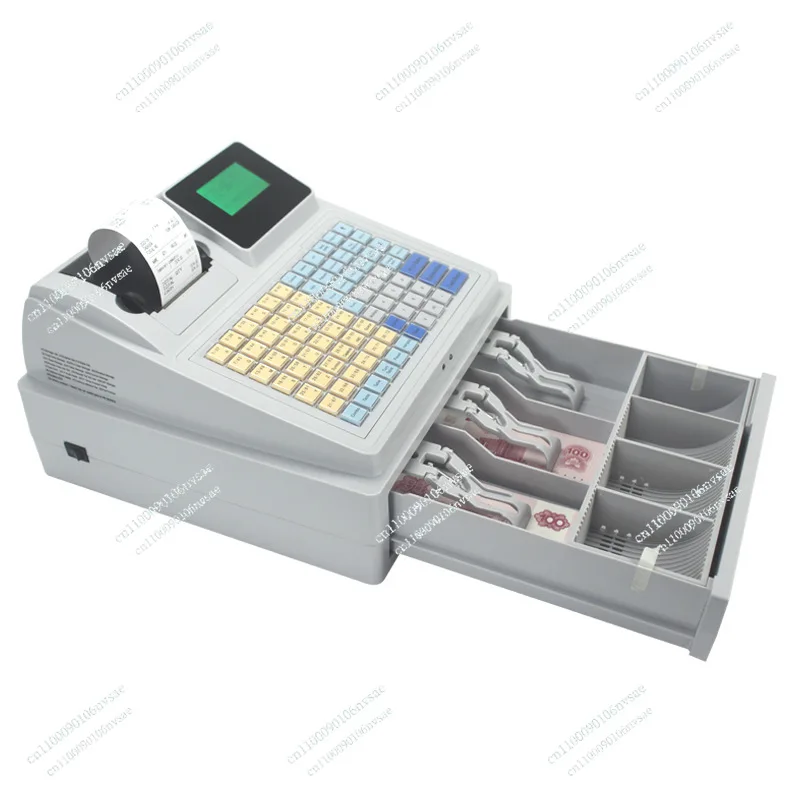 Cash Register for Supermarket Shop English Version Build in Printer C50 Desktop USB Electronic Cash Drawer Pos Uv