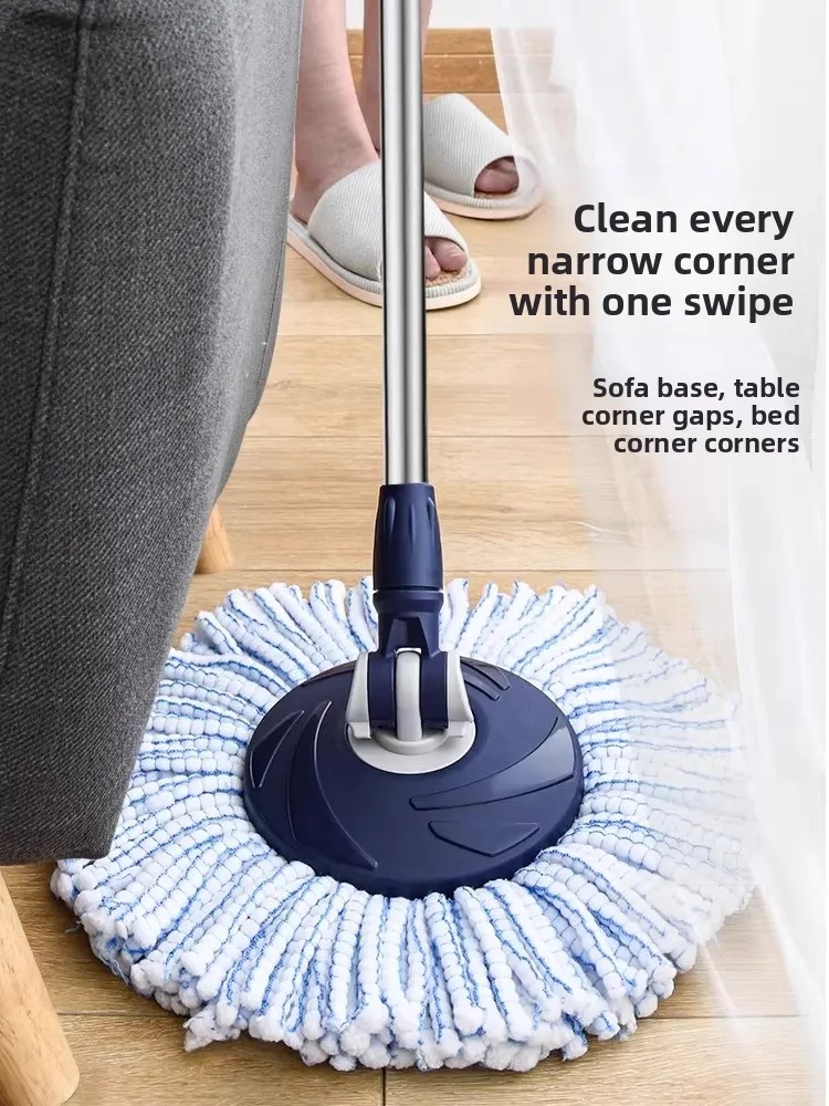automatic-rotating-mop-bucket-self-winding-hands-free-home-cleaning-tool-round-cloth-stainless-steel-pole-manual-driving