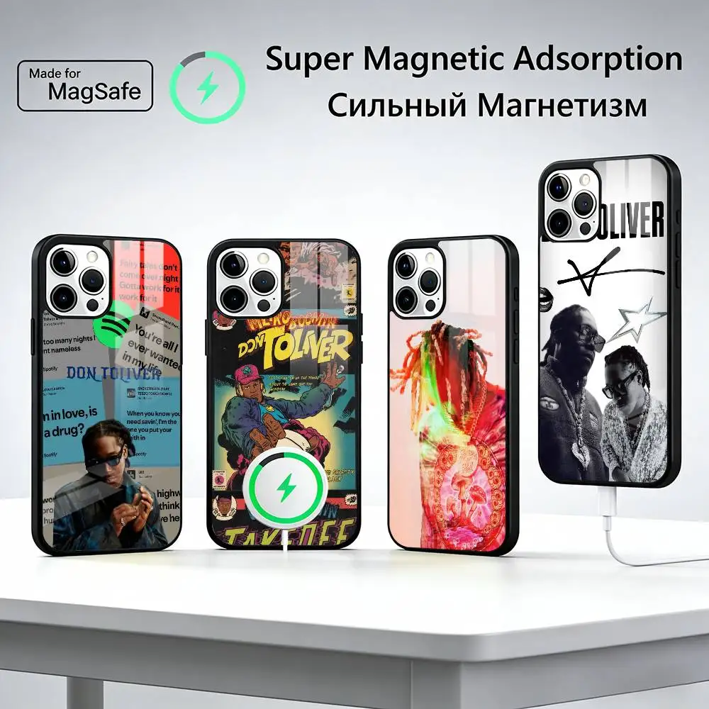 D-Don toliver Cool rapper Phone Case For iPhone17,16,15,14,13,12,11 Plus,Pro Magnetic with Magsafe Wireless Charging