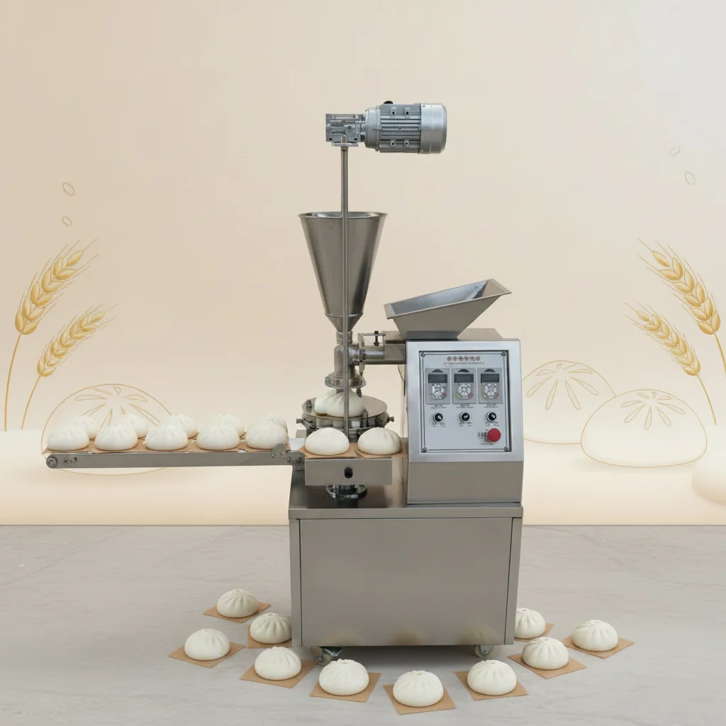 -kk Automatic Nepali Dumpling Momo & Steamed Stuffed Bun Making Machine Food Grade Stainless Steel Motor 2800pcs/h Capacity
