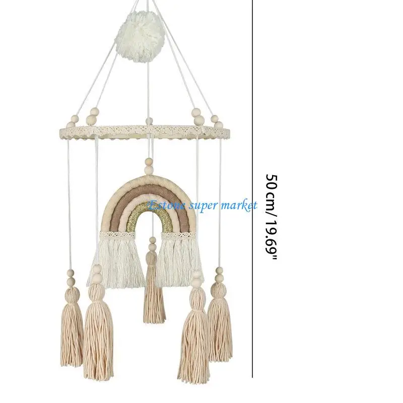 090B ผนังแขวนการตกแต่งมือเครื่องประดับทำด้วยมือทอศิลปะผนังสำหรับห้องนอนเด็กบ้านเด็กเด็กห้องพักบ้านตกแต่งบ้าน