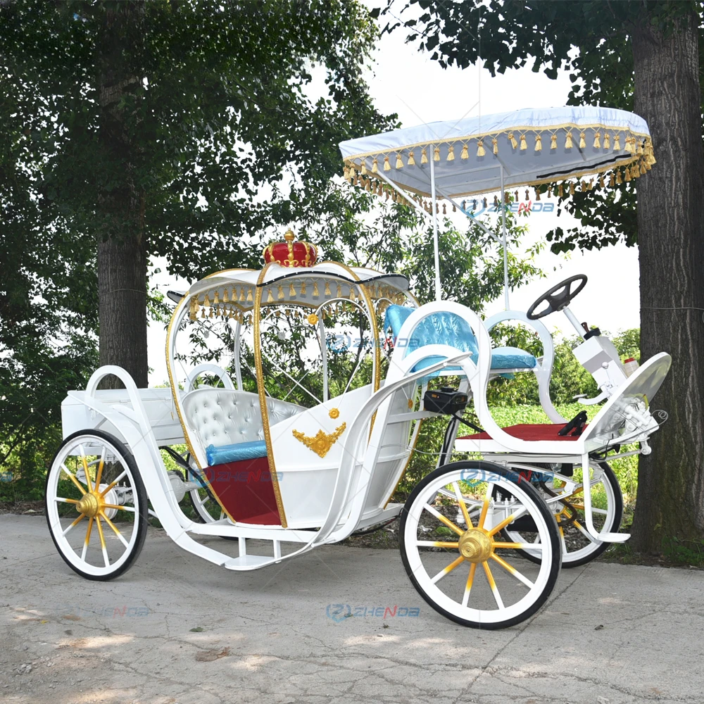 Electric Pumpkin Horse Carriage Wedding Cinderella Horse Carriage Manufacturer