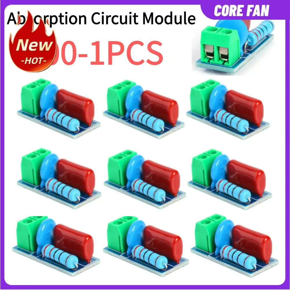 100-1PCS AC/DC 5V-400V RC Protection Resistance Surge Absorption/Snubber Module Relay Contact Protection Resistance