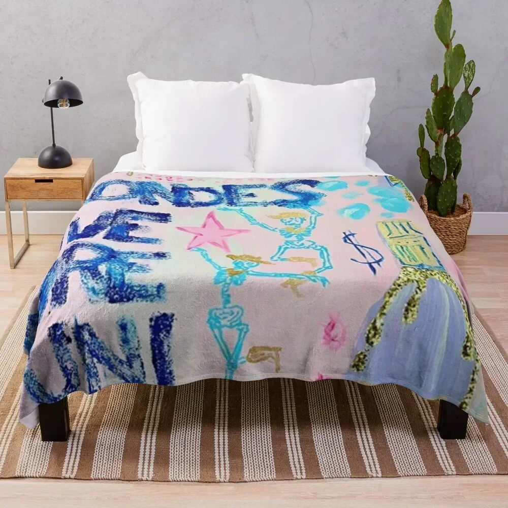 

Blondes Have More Fun Throw Blanket Fuzzy Plush Throw Blanket for Sofa Chair