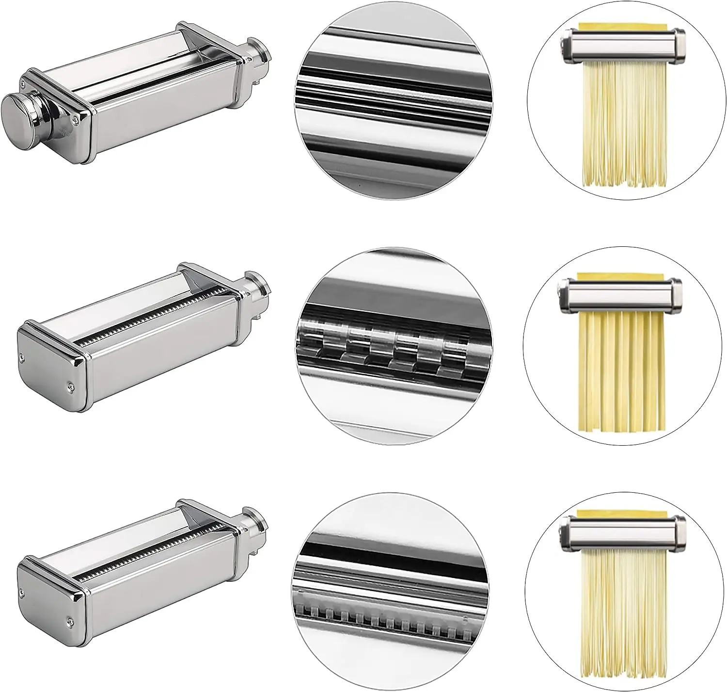 Imagem -03 - Kenwood Fresh Pasta Slicer And Cutter Cortador Lasanha para Fatias Compatível para Kcc Kvl Kmx Kax950me