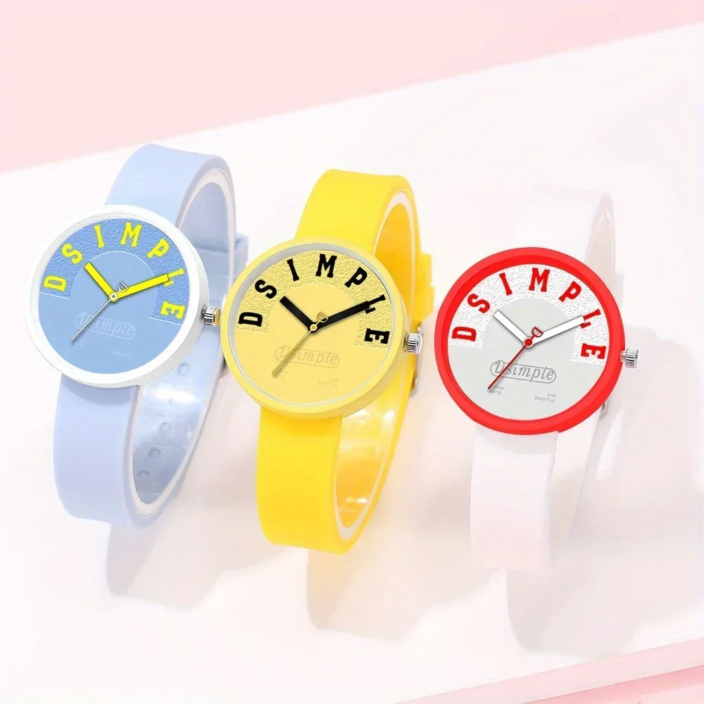 Fashion Casual Women Watch Minimalist Ladies' Watches Quartz Movement Silicone Strap, Simple Design | Play Watch | Gifts